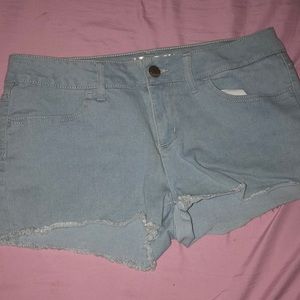 light jean shorts